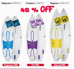 scaonto offerta tavole kitesurfboard roberto ricci design k-rpo 40% off 
